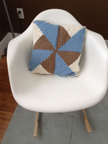 crochet cushion granny square cojin ganchillo 4